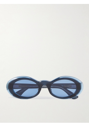 Brain Dead - Oyster Eye Round-Frame Acetate Sunglasses - Men - Blue