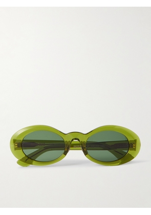 Brain Dead - Oyster Eye Round-Frame Acetate Sunglasses - Men - Green