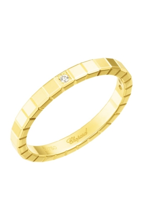 Chopard Yellow Gold And Diamond Ice Cube Ring