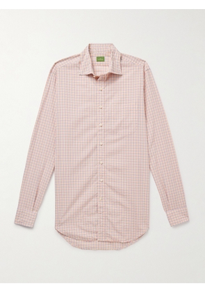 Sid Mashburn - Checked Cotton-Poplin Shirt - Men - Pink - S