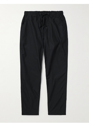OrSlow - New Yorker Tapered Cotton Drawstring Trousers - Men - Black - 0