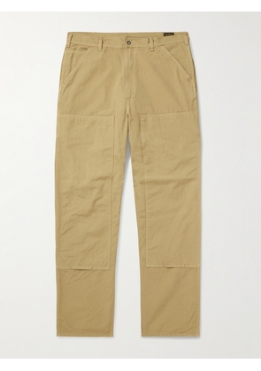 OrSlow - Double Knee Straight-Leg Cotton Trousers - Men - Neutrals - 1