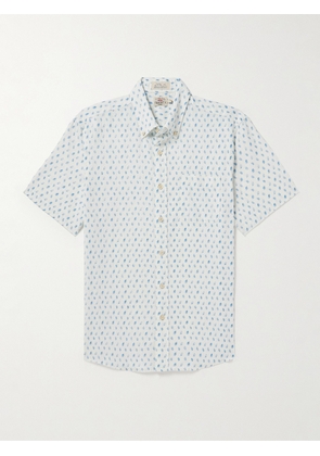 Faherty - Breeze Button-Down Collar Printed Linen-Blend Shirt - Men - Blue - S