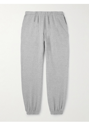 The Elder Statesman - Straight-Leg Cotton and Cashmere-Blend Jersey Sweatpants - Men - Gray - S
