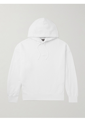 Gucci - Logo-Appliquéd Cotton-Jersey Hoodie - Men - White - S
