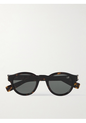 Dunhill - Round-Frame Tortoiseshell Acetate Sunglasses - Men - Black