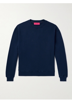 The Elder Statesman - Daily Crew Cotton and Cashmere-Blend Jersey Sweatshirt - Men - Blue - S