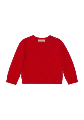 Gucci Kids Wool Embroidered Sweater
