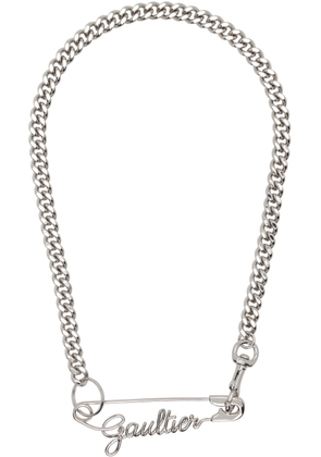 Jean Paul Gaultier Silver 'The Gaultier Safety Pin' Necklace
