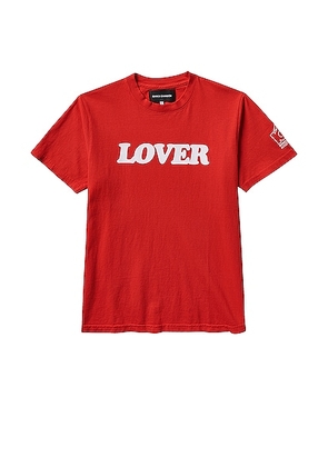 Bianca Chandon Lover 10th Anniversary T-shirt in Red - Red. Size XXL/2X (also in XL/1X).