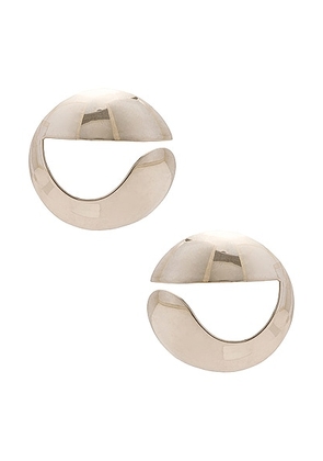 Coperni Logo Earrings in SILVER - Metallic Silver. Size all.