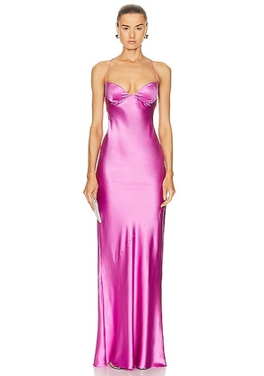SER.O.YA Andie Silk Gown in Rose Bud - Pink. Size XL (also in ).