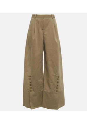Altuzarra Wide cotton and linen pants