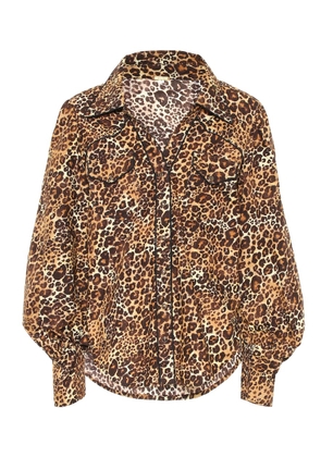 Johanna Ortiz Leopard-print cotton shirt