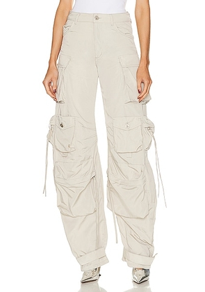 THE ATTICO Fern Long Pant in Ivory - Ivory. Size 42 (also in 40).