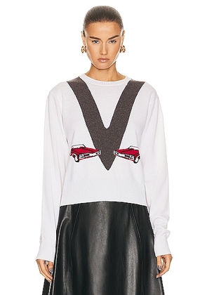 KHAITE Mavis Sweater in Ivory Multi - Ivory. Size XS (also in ).