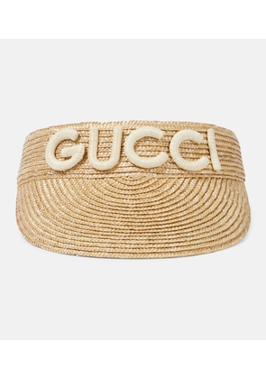Gucci Stella straw visor