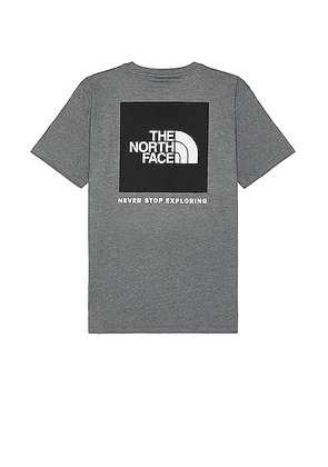 The North Face Box Nse Tee in Tnf Medium Grey Heather & Tnf Black - Grey. Size M (also in ).
