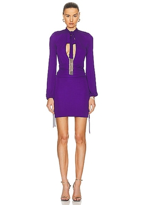 gucci Gucci Long Sleeve Mini Dress in Purple - Purple. Size XS (also in ).