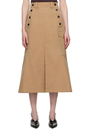 Erdem Tan Cargo Pocket Midi Skirt