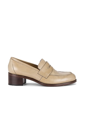 The Row Vera Loafer in BARK - Beige. Size 36 (also in 36.5, 41).