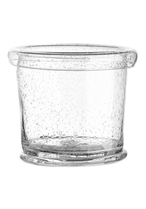 Glass Pot 19 cm - White