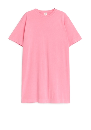 Oversize T-Shirt Dress - Pink