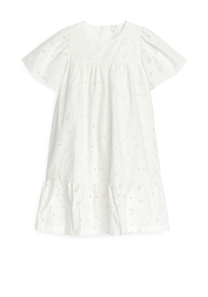 Broderie Anglaise Dress - White