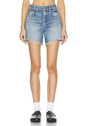 Moussy Vintage Graterford Shorts in Blue - Blue. Size 23 (also in 24, 25, 26, 27, 28, 29, 32).