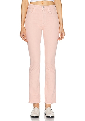 MOTHER The Insider Hover in Peach Parfait - Blush. Size 23 (also in 25, 26, 27, 28, 29, 30).