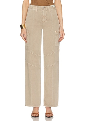 L'AGENCE Brooklyn Utility Wide Leg Pant in Rye - Tan. Size 23 (also in 24, 25, 26, 27, 28, 29, 30).