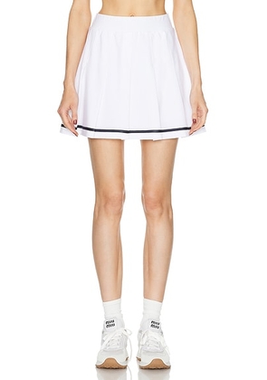 Varley Clarendon High Rise 16 Skort in White - White. Size L (also in M, S, XS).