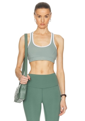 Varley Move Selma Bra in Mineral Green - Green. Size L (also in M, S, XS).