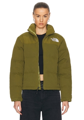 The North Face 92 Nuptse Jacket in Forest Olive - Green. Size L (also in M, S, XL, XS).