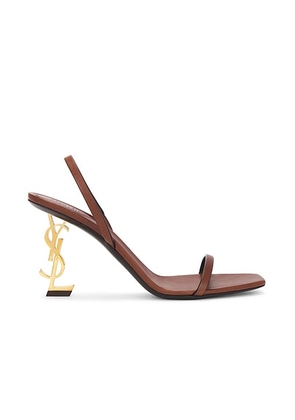 Saint Laurent Opyum Sandal in Bruciato - Brown. Size 39 (also in 40).