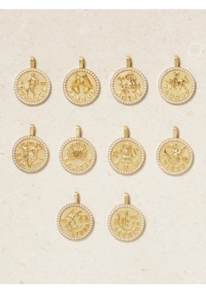 Anita Ko - Zodiac Large 18-karat Gold Diamond Necklace - Aquarius,Gemini,Scorpio,Virgo,Aries,Cancer,Leo,Libra,Pisces,Taurus