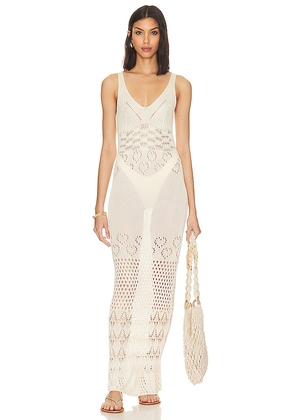 BEACH RIOT Tracy Dress in White. Size M.