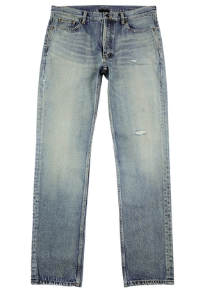 Saint Laurent Relaxed Straight-leg Jeans - Blue - W34