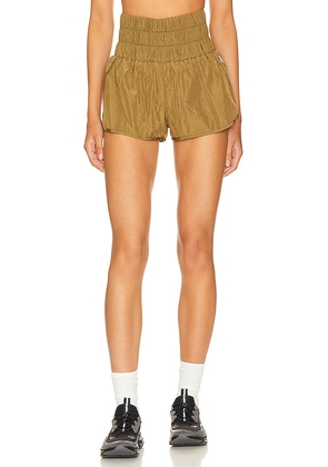 Free People X FP Movement The Way Home Short In Army in Army. Size S.