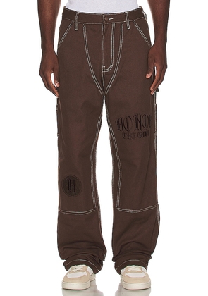 Honor The Gift Script Carpenter Pants in Brown. Size 30.