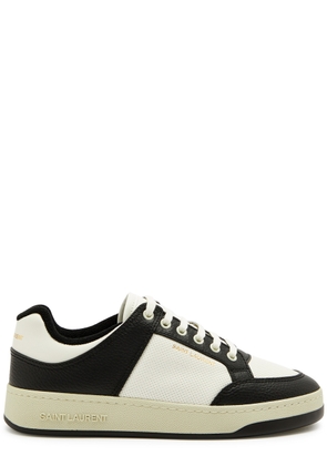Saint Laurent Panelled Leather Sneakers - Black And White - 36 (IT36 / UK3)