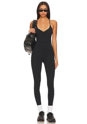 IVL Collective Strappy Onesie in Black. Size 8.