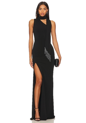 Cinq a Sept Mia Gown in Black. Size 12.