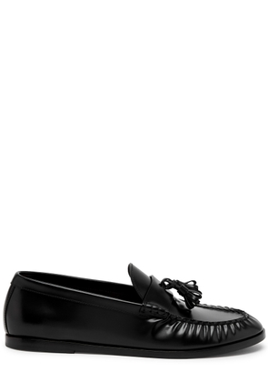 The Row Mens Leather Loafers - Black - 36 (IT36 / UK3)