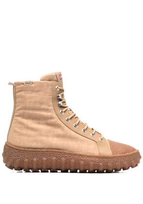 Camper Ground lace-up ankle boots - Neutrals