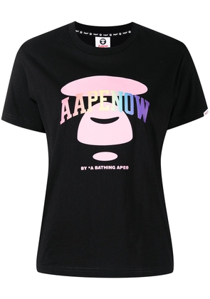 AAPE BY *A BATHING APE® Aapenow logo-print T-shirt - Black