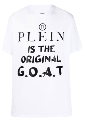 Philipp Plein logo-print short-sleeved T-shirt - White