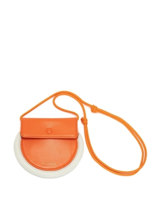 JW Anderson Bumper-Moon leather coin purse - Orange