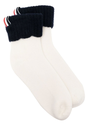 Thom Browne RWB ankle-length socks - White