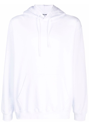 MSGM logo print hoodie - White